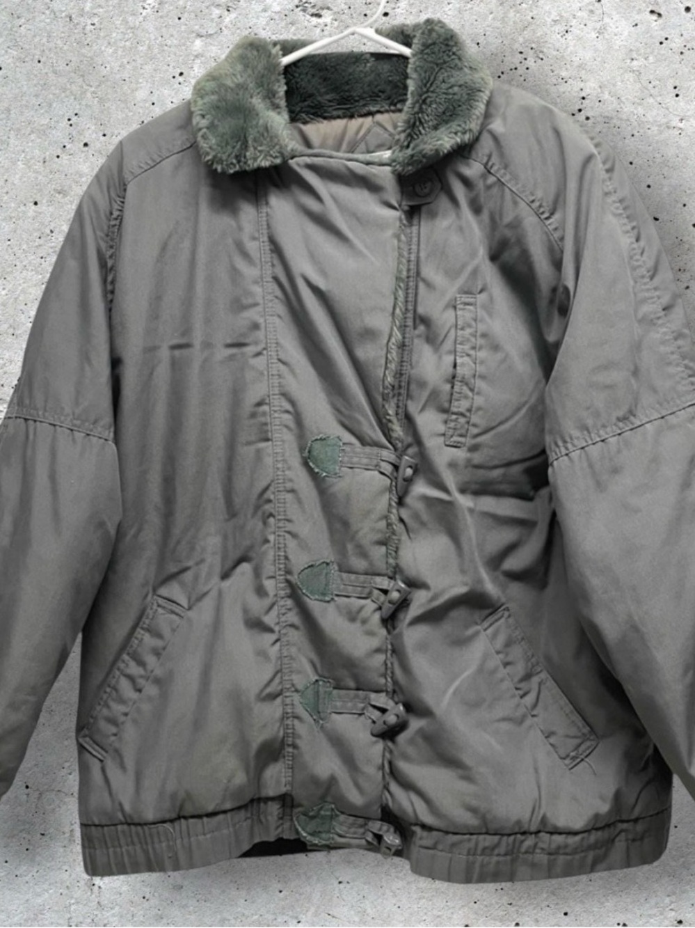 Vintage 1970s-80s Learsi Faux Fur Winter Puffer Jacket // L